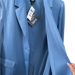 NWT Bar III Women's Sky Blue Suit Jacket